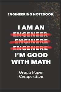 Engineering Notebook. Graph Paper Composition