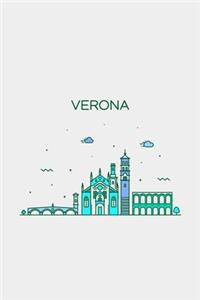 Verona Minimalist Travel Notebook [Lined] [6x9] [110 pages]