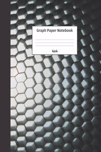 Graph Paper Notebook 4x4