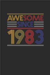 Awesome Since 1983: Dotted Bullet Notebook - Birthday Gift or Anniversary Gift Idea