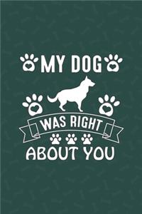 My Dog Was Right About You