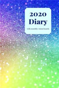 2020 Diary with monthly vision boards