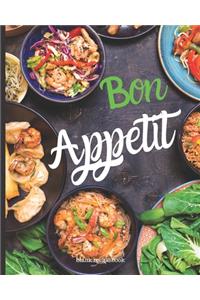 Blank Recipe Book Bon Appetit