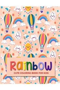 Rainbow Cute Coloring Book For Kids