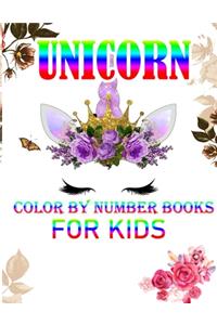 Unicorn Color By Number Books For Kids