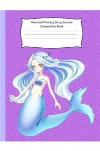 Mermaid Primary Story Journal Composition Book: Grade Kindergarten-3rd Write and Draw, Dotted Handwriting Creative Picture Notebook