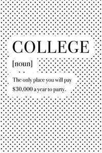 College the Only Place You Will Pay $30000 a Year to Party