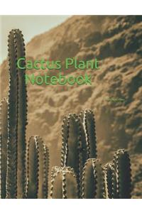 Cactus Plant Notebook