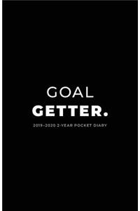 2019-2020 2-Year Pocket Diary; Goal Getter.