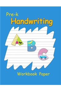 Pre-k Handwriting Paper Workbook