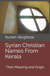 Syrian Christian Names From Kerala