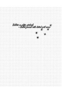 Bullets on white notebook
