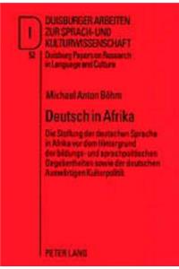 Deutsch in Afrika