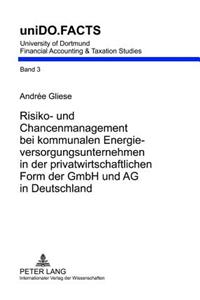 Risiko- Und Chancenmanagement Bei Kommunalen Energieversorgungsunternehmen in Der Privatwirtschaftlichen Form Der Gmbh Und AG in Deutschland