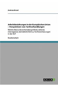 Arbeitsbeziehungen in der Europäischen Union - Perspektiven von Tarifverhandlungen