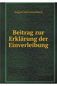 Beitrag zur Erklärung der Einverleibung