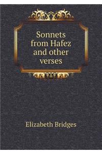 Sonnets from Hafez and Other Verses