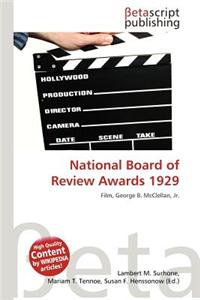 National Board of Review Awards 1929