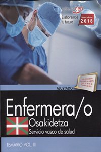 Enfermera/o. Servicio vasco de salud-Osakidetza. Temario. Vol.III