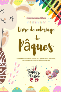 Livre de coloriage de Pâques OEufs et lapins de Pâques amusants Cadeau idéal pour les enfants et les adolescents