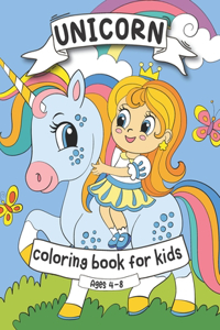 Unicorn Coloring Book for Kids Ages 4-8