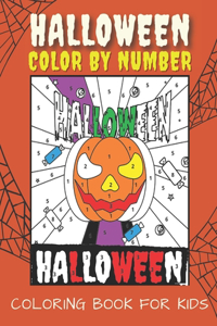 Halloween Color By Number For Kids