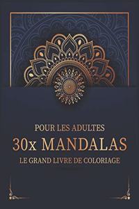 Pour Les Adultes 30x Mandalas Le Grand Livre De Coloriage