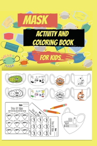 Mask activity and coloring book for kids