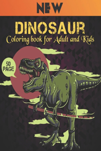Coloring book for Adult and Kids Dinosaur New