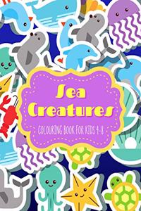 Sea Creatures Colouring Book for Kids 4-8