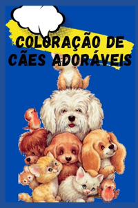 Coloração de cães adoráveis