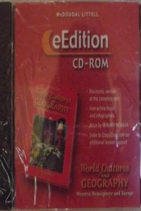 McDougal Littell World Cultures & Geography: Eedition CD-ROM Grades 6-8 Western Hemisphere and Europe 2005