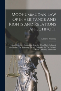 Moohummudan Law Of Inheritance And Rights And Relations Affecting It