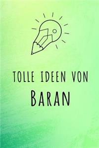 Tolle Ideen von Baran: Unliniertes Notizbuch mit Rahmen für deinen Vornamen