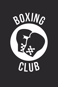 Boxing Notebook - Boxing Gloves 'Boxing Club' Boxing Boxer Gift - Boxing Journal