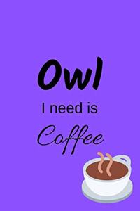 Owl I Need Is Coffee