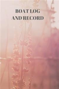 Boat Log and Record