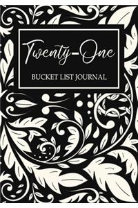 twenty-one Bucket List Journal