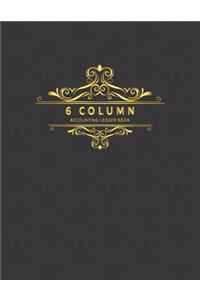 6 Column Accounting Ledger Book