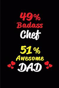 49% Badass Chef 51% Awesome Dad