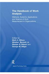 Handbook of Work Analysis