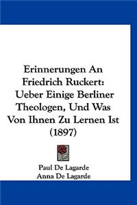 Erinnerungen an Friedrich Ruckert