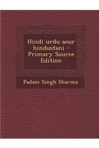 Hindi Urdu Aour Hindustani