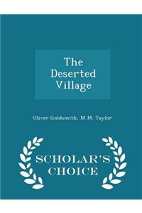 Deserted Village - Scholar's Choice Edition