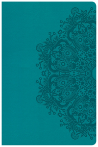 CSB Super Giant Print Reference Bible, Teal Leathertouch