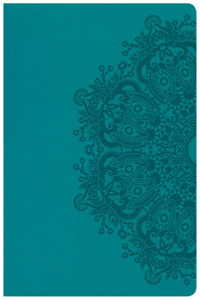 CSB Super Giant Print Reference Bible, Teal Leathertouch