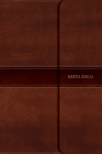 Rvr 1960 Biblia Compacta Letra Grande Marrón, Símil Piel Y Solapa Con Imán