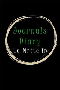 Journals Diary To Write In