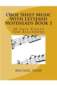 Oboe Sheet Music With Lettered Noteheads Book 1