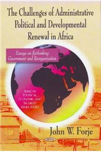 Challenges of Administrative Political & Developmental Renewal in Africa